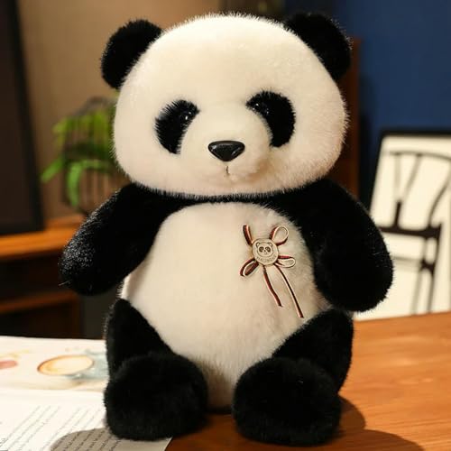tYuNBd Niedlicher Panda Plüschtier Kawaii weich flauschig Panda Puppe für Mädchen Kinder Geschenk Geburtstag 30cm 1 von tYuNBd