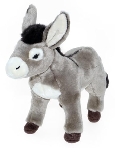 tachi Kuscheltier Esel, Plüschtier grau, naturgetreu Stofftier stehend 24 cm tachi Kuscheltier Esel, Plüschtier grau, naturgetreu Stofftier stehend 24 cm von tachi