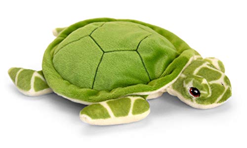tachi Kuscheltier Schildkröte grün, Plüsch Meerestier liegend 25 cm, Stofftier aus 100% recycelten Material von tachi