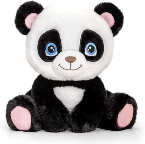 tachi Plüschtier Panda Bär, Teddy Stofftier Schwarz Weiß, Kuscheltier Bärchen 25 cm von tachi