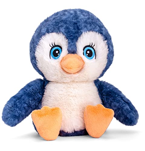 tachi Plüschtier Pinguin 25 cm, Wasservogel Kuscheltier blau, Stofftier Vogel groß, Blau Weiß von tachi