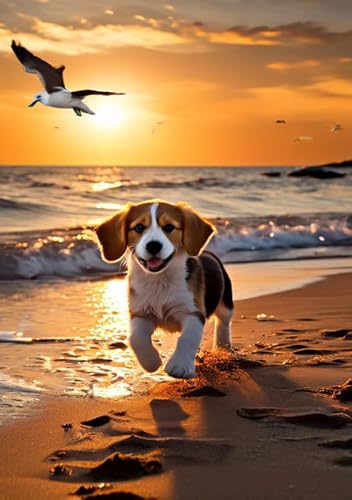 Puzzle für Erwachsene – Beagle Dog – Niedliches Puzzle, 1000 Teile, Sommer, Sonnenaufgang über dem Boden, Freizeitpuzzle, Holzspielzeug, bestes Geschenk für Kinder, Freunde Puzzle für Erwachsene – Beagle Dog – Niedliches Puzzle, 1000 Teile, Sommer, Sonnenaufgang über dem Boden, Freizeitpuzzle, Holzspielzeug, bestes Geschenk für Kinder, Freunde von taeency