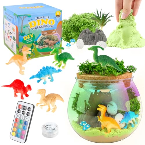 Dinosaurier Terrarium Set für Kinder – Dinosaurier Spielzeug & Bastelset – Geburtstagsgeschenk Jungen & Mädchen 4-12 Jahre Dinosaurier Terrarium Set für Kinder – Dinosaurier Spielzeug & Bastelset – Geburtstagsgeschenk Jungen & Mädchen 4-12 Jahre von talifoca