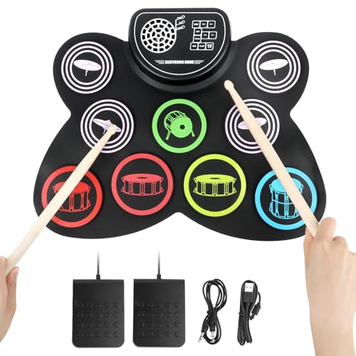 E Schlagzeug,Kinderschlagzeug,Elektronisches Schlagzeug für Anfänger & Erwachsene,Vollständiges Kit mit Allem,E Drum was Sie Brauchen,Schlagzeug Erwachsene,Schlagzeug Komplettpaket E Schlagzeug,Kinderschlagzeug,Elektronisches Schlagzeug für Anfänger & Erwachsene,Vollständiges Kit mit Allem,E Drum was Sie Brauchen,Schlagzeug Erwachsene,Schlagzeug Komplettpaket von talifoca