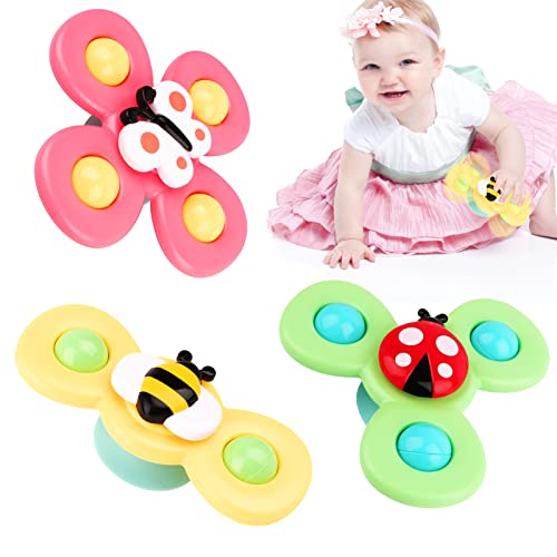 Saugnapf Spielzeug Baby,3 Stück Badespielzeug Baby, Insekten Spielzeug mit Drehbarem, Badewannenspielzeug, Saugnapf Spielzeug Insektenmuster Wasserspielzeug für Kinder Sensorik Spielzeug ab 1 Jahr Saugnapf Spielzeug Baby,3 Stück Badespielzeug Baby, Insekten Spielzeug mit Drehbarem, Badewannenspielzeug, Saugnapf Spielzeug Insektenmuster Wasserspielzeug für Kinder Sensorik Spielzeug ab 1 Jahr von talifoca