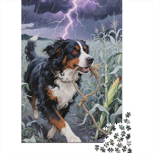 Bernhardiner Puzzles 1000 Teile Schwer Puzzle Spielzeug Pädagogisches Spiel Impossible Herausforderungsspielzeug Für Erwachsene Und Kinder Ab 12 Jahren 1000pcs (75x50cm) von tanpiaoliang