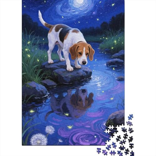 Cavalier King Charles Spaniel Puzzle 1000-teilige Schwer Puzzle Spielzeug Pädagogisches Spiel Impossible Herausforderungsspielzeug Für Erwachsene Und Kinder in Bewährter 1000pcs (75x50cm) von tanpiaoliang