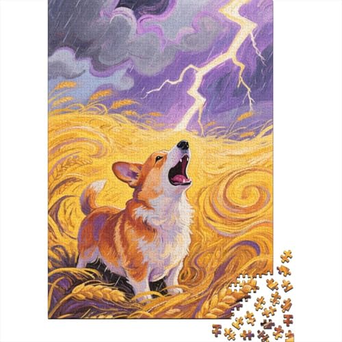 Corgi Puzzles 1000 Teile Schwer Puzzle Spielzeug Lernspiel Impossible Herausforderungsspielzeug Für Erwachsene Und Kinder Ab 12 Jahren 1000pcs (75x50cm) von tanpiaoliang