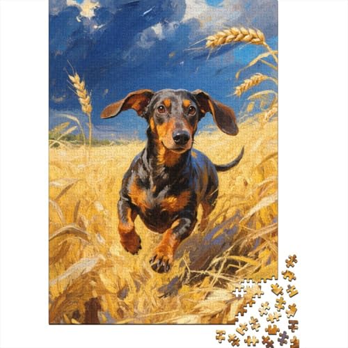 Dackel Puzzle 1000-teilige Schwer Puzzle Spielzeug Lernspiel Impossible Herausforderung Spielzeug Für Erwachsene Und Kinder in Bewährter 1000pcs (75x50cm) von tanpiaoliang