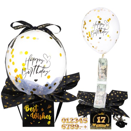 46 Stück Geldgeschenke Geburtstag DIY Überraschungsbox mit Luftballons,Schwarz Geldgeschenke Verpackung, Luftballon Pull Up Geburtstag Geldgeschenks Surprise Box Verpackung für Freunde und Familie 46 Stück Geldgeschenke Geburtstag DIY Überraschungsbox mit Luftballons,Schwarz Geldgeschenke Verpackung, Luftballon Pull Up Geburtstag Geldgeschenks Surprise Box Verpackung für Freunde und Familie von taonganui