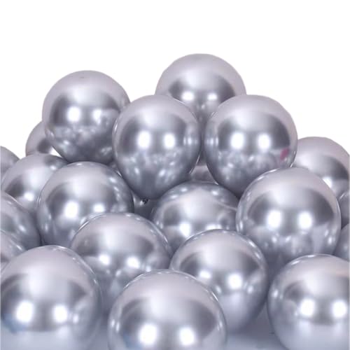 50 Stück Silber Luftballons Metallic, Luftballons Silber Ballons 12 Zoll Helium Luftballons Latexballons Party Ballons für Hochzeit Geburtstag Deko 50 Stück Silber Luftballons Metallic, Luftballons Silber Ballons 12 Zoll Helium Luftballons Latexballons Party Ballons für Hochzeit Geburtstag Deko von tarumedo