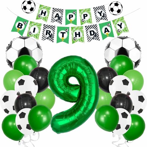 Fußball Luftballon 9. Geburtstag, Grün Helium Ballon Kinder 9 Jahre Folienballon Junge 9. Fussball Geburtstagsdeko Kindergeburtstag Party Deko 9. Birthday Fußball Luftballon 9. Geburtstag, Grün Helium Ballon Kinder 9 Jahre Folienballon Junge 9. Fussball Geburtstagsdeko Kindergeburtstag Party Deko 9. Birthday von tarumedo