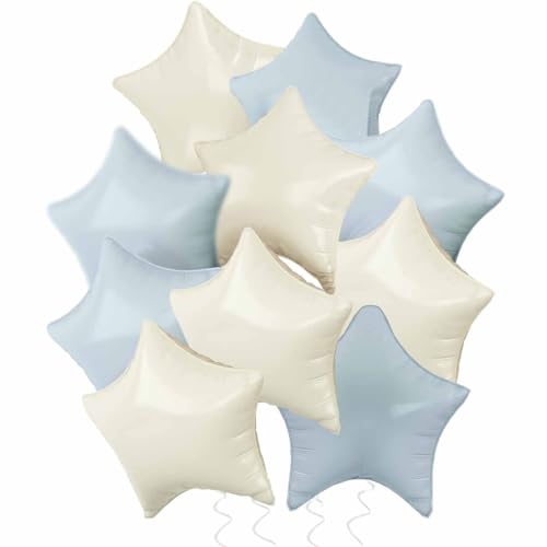Stern Folienballons Creme Blau, 10 Stück 18 Zoll Beige Stern Folien Luftballons Sternluftballons Heliumballon Babyblau Star Ballons für Geburtstag Babyparty Hochzeit Verlobung Dekorationen Stern Folienballons Creme Blau, 10 Stück 18 Zoll Beige Stern Folien Luftballons Sternluftballons Heliumballon Babyblau Star Ballons für Geburtstag Babyparty Hochzeit Verlobung Dekorationen von tarumedo