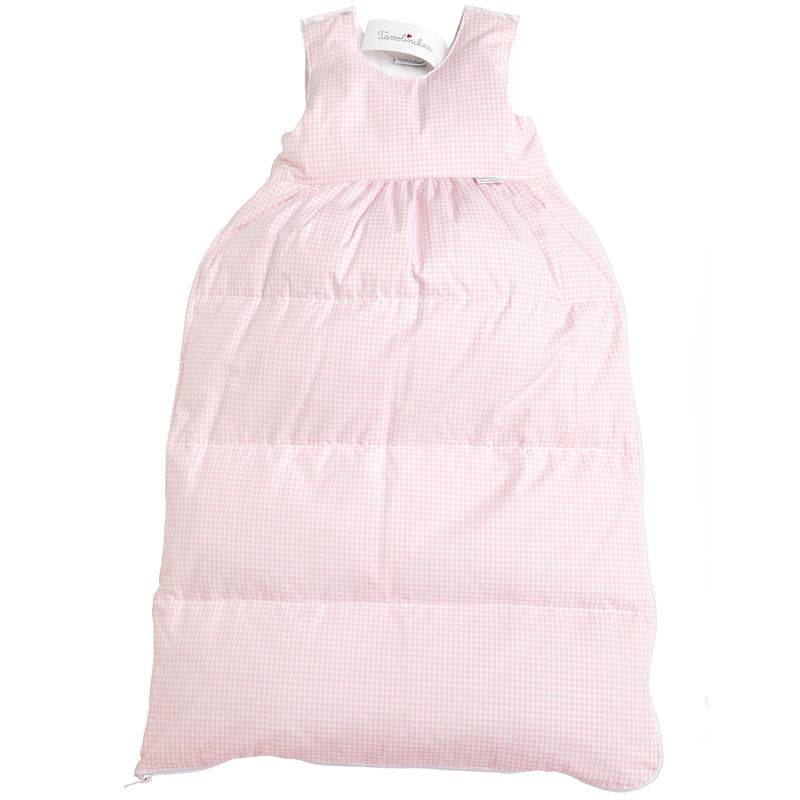 Daunen-Schlafsack TAVOLINCHEN MINI kariert in rosa von TAVO