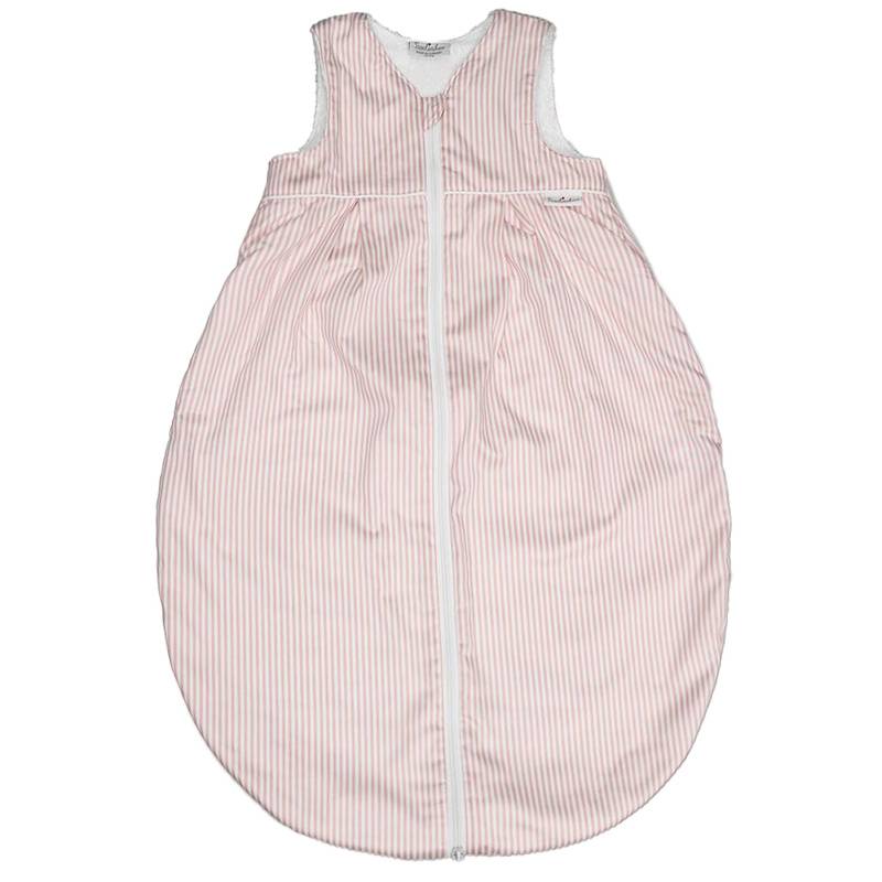Frottee-Schlafsack mit Streifen in rosa/weiß von TAVO