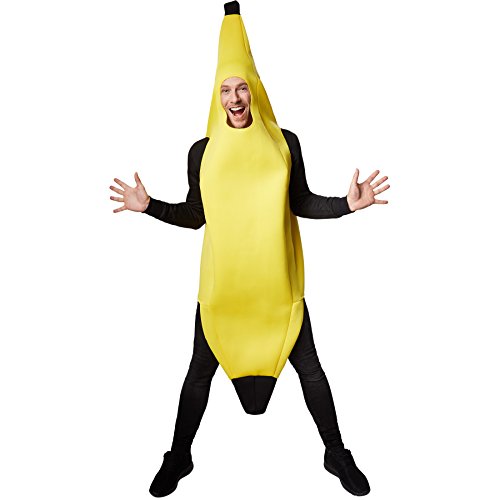 dressforfun Kostüm Banane Bananenkostüm | Super lustiges, ärmelloses, längeres Oberteil | Stabiles Material | Cooles und ulkiges Kostüm (XL | Nr. 301627) von tectake
