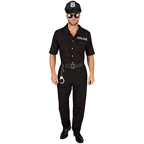tectake dressforfun Herrenkostüm Polizist | Uniform inkl. Kunstleder Gürtel (L | Nr. 301436) von tectake