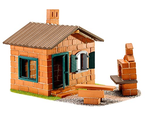 Teifoc 5210 Steinbaukasten - Haus mit Grill, DIY Architektur Bausatz, 185 Bauteile, Konstruktionsspielzeug für Kinder ab 8 Jahren und Erwachsene von teifoc Germany