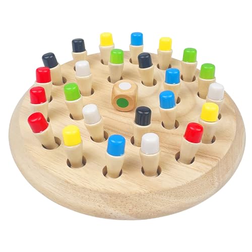 Tekenewbse 1 Set Gedächtnis Schach Lernspielzeug, Spiele für Demenzkranke, Holzspiele Holzspielzeug ab 3 Jahre Montessori Memory Spiel Lernspiele ab 3 Jahre, Verbessert Gedächtnis und Farbwahrnehmung Tekenewbse 1 Set Gedächtnis Schach Lernspielzeug, Spiele für Demenzkranke, Holzspiele Holzspielzeug ab 3 Jahre Montessori Memory Spiel Lernspiele ab 3 Jahre, Verbessert Gedächtnis und Farbwahrnehmung von tekenewbse