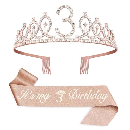 Geburtstagskrone Mädchen - Birthday Girl, Geburtstagsdeko 3 Jahre Mädchen, Deko 3. Geburtstag, Krone Geburtstag für Geschenk Party Zubehör Geburtstagskrone Mädchen - Birthday Girl, Geburtstagsdeko 3 Jahre Mädchen, Deko 3. Geburtstag, Krone Geburtstag für Geschenk Party Zubehör von teokyat