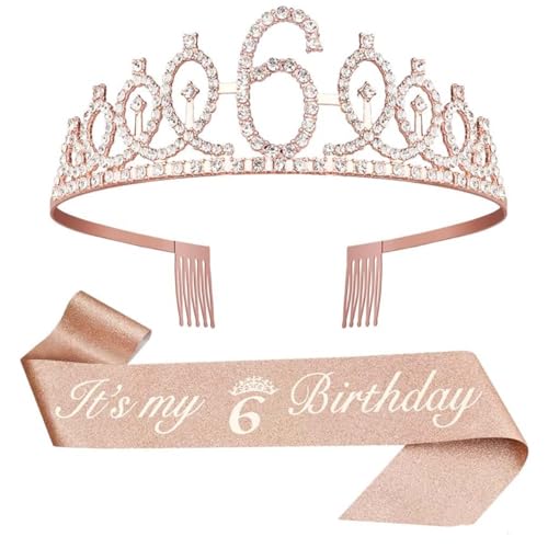 Geburtstagskrone Mädchen - Geburtstag 6 Jahre Mädchen, Birthday Girl, Geburtstagsgeschenke für Kinder Geburtstagskrone Mädchen - Geburtstag 6 Jahre Mädchen, Birthday Girl, Geburtstagsgeschenke für Kinder von teokyat
