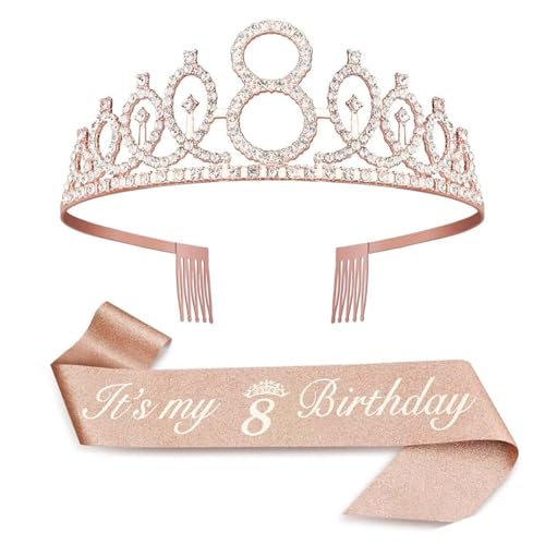 Geburtstagskrone Mädchen - Geburtstag 8 Jahre Mädchen, Birthday Girl, Geburtstagsgeschenke für Kinder Geburtstagskrone Mädchen - Geburtstag 8 Jahre Mädchen, Birthday Girl, Geburtstagsgeschenke für Kinder von teokyat