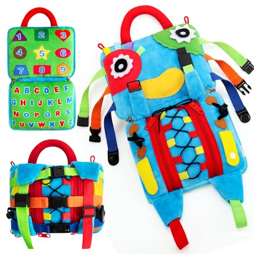 Teytoy Sensorisches Lernkissen & Reisespielzeug für Kleinkinder 1-3, Feinmotorik & Beschäftigtes Spielzeug mit Fädelaktivitäten Teytoy Sensorisches Lernkissen & Reisespielzeug für Kleinkinder 1-3, Feinmotorik & Beschäftigtes Spielzeug mit Fädelaktivitäten von teytoy