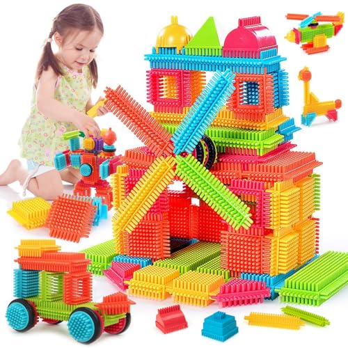 teytoy 100 Pcs Borsten Form Bausteine Spielzeug Set für Kleinkinder Kinder von teytoy