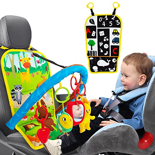 teytoy Carseat Toys for Infants 0-6 Months, Adjustable Car Seat Toys for Babies 0-6 Months Kick and Play Rear Facing Car Seat Toys Double Sided with Mirror, Rassle, Beißring, Sensory Hanging Toys von teytoy