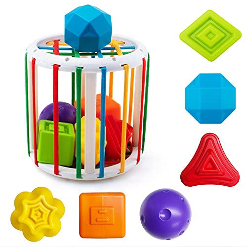 teytoy Montessori Spielzeug ab 1 2 Jahr, Baby Sensorik Feinmotorik Spielzeug Bunte Form Aktivität Reise Spielzeug Feine Motor Geschicklichkeit Spielzeug für Kleinkind 6 9 12 Monate Baby Geschenk von teytoy