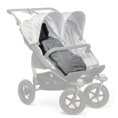 TFK Fußsack Cuddle - All terrain Softshell inkl. Wintercover schwarz - Anthrazit von Trends for kids