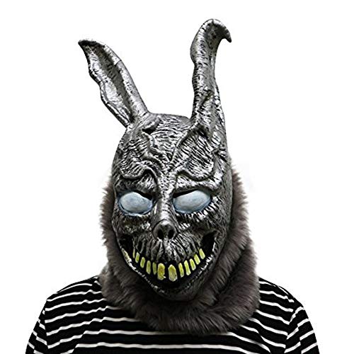 thematys Killer Maske | Saw | ES Clown | Freddy | Michael Myers | Nun | Leatherface | Donnie Darko | Gruselig | Film Horror | Karneval | Fasching | Halloween | Erwachsene | Latex (Donnie Darko) von thematys