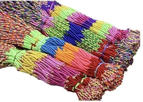 thematys 100er Set DIY Freundschaftsarmband - Bunte Geflochtene Armbänder zum Selbermachen - Kreatives Partnerarmband Set für Kinder & Erwachsene - Ideal für Beste Freunde von thematys