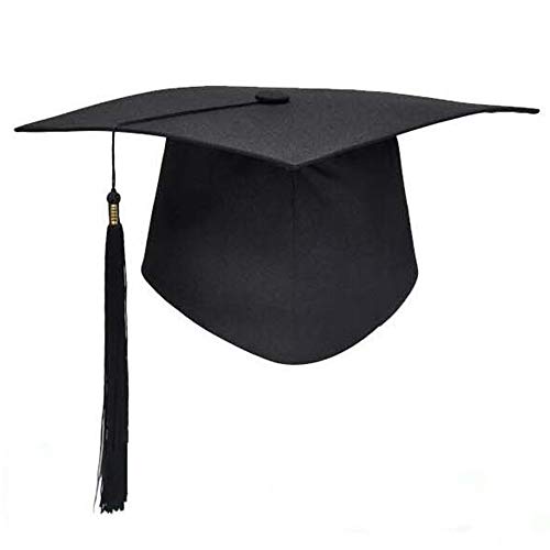 thematys Abschluss Doktorhut - Graduation Cap für Bachelor, Master & Doktorand - Perfekt für Uni Abschlussfeiern & Kostüme von thematys