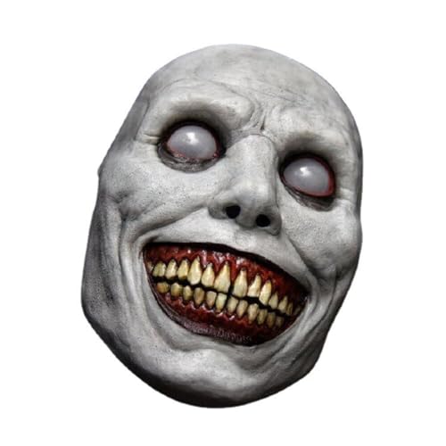 thematys Joker Killer Maske – Gruselige Latex Maske für Erwachsene, Perfekt für Halloween, Karneval & Fasching von thematys