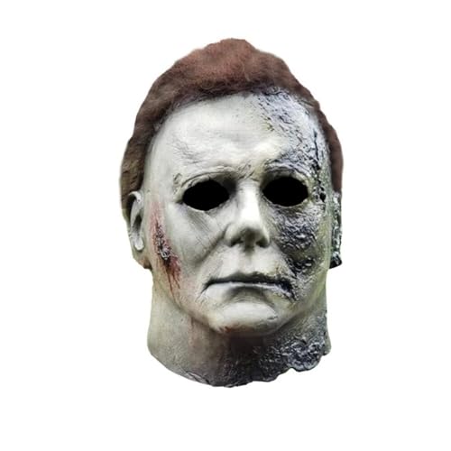 thematys Michael Myers Maske – Gruselige Horror Vollkopfmaske aus Latex, Ideal für Halloween, Kostümpartys & Horrorfans, Detailgetreu und Hochwertig von thematys
