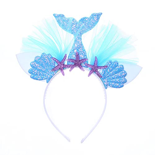 thematys Meerjungfrau mermaid Haarschmuck | Haarreif | Haarreifen | Haarband | Mädchen | Kinder | Erwachsene | Accessoire | Fasching | Karneval | Cosplay | Kinder-Geburtstag | Kostüm (Style001) von thematys