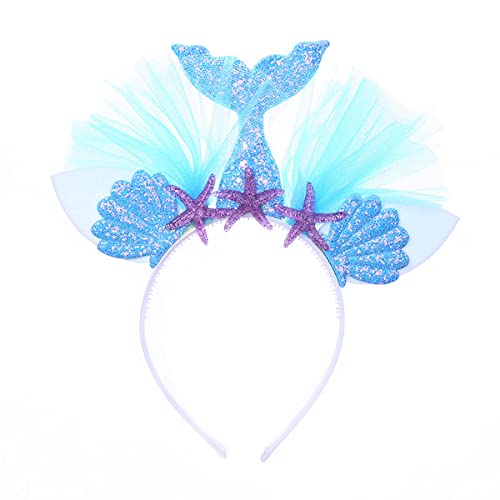 thematys Meerjungfrau mermaid Haarschmuck | Haarreif | Haarreifen | Haarband | Mädchen | Kinder | Erwachsene | Accessoire | Fasching | Karneval | Cosplay | Kinder-Geburtstag | Kostüm (Style001) von thematys