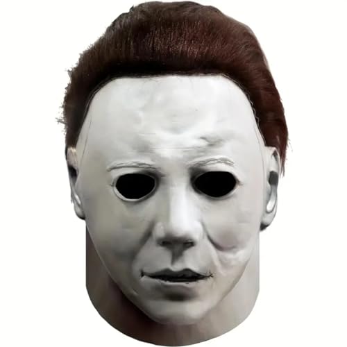 thematys Michael Myers Maske – Gruselige Horror Vollkopfmaske aus Latex, Ideal für Halloween, Kostümpartys & Horrorfans, Detailgetreu und Hochwertig von thematys