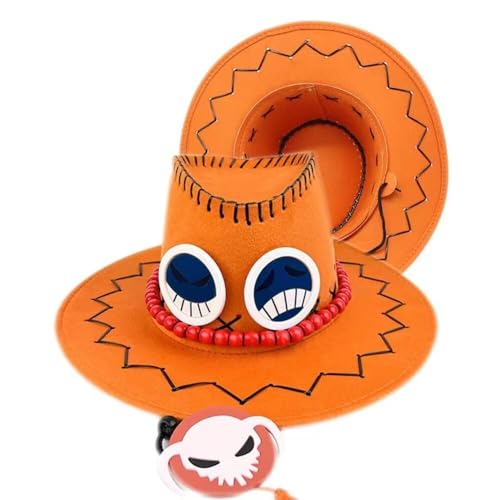 thematys Portgas D. Ace Piratenhut - Stilvoller One Anime Sonnenhut für Cosplay & Karneval - Robuster Polyester Piratenhut - Unisex für Fans aller Altersgruppen (Style001) thematys Portgas D. Ace Piratenhut - Stilvoller One Anime Sonnenhut für Cosplay & Karneval - Robuster Polyester Piratenhut - Unisex für Fans aller Altersgruppen (Style001) von thematys
