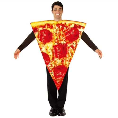 thematys lustiges Themen Kostüm Verkleidung | Karneval | Mottowoche | Fasching | Halloween | Einheitsgröße 160-185cm (Pizza #2) von thematys