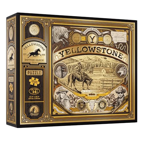 theory11 Yellowstone Puzzle – 1.000 Teile Puzzle – Offiziell lizenzierte Yellowstone Merchandise & Sammlerstücke – präzise Passform und Premium-Qualität – Zwischenpuzzle theory11 Yellowstone Puzzle – 1.000 Teile Puzzle – Offiziell lizenzierte Yellowstone Merchandise & Sammlerstücke – präzise Passform und Premium-Qualität – Zwischenpuzzle von theory11