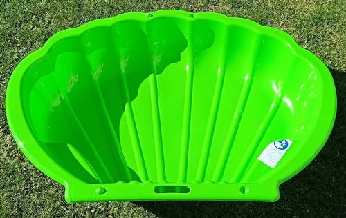 Sandbox Sandkasten Sandmuschel Muschel Wasser Planschbecken groß 108x79cm XL, 5 Farben! (1x grün) von thorberg