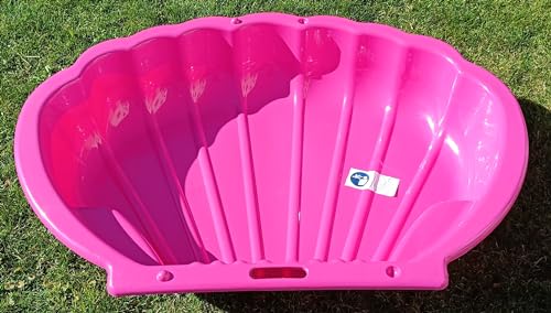 Sandbox Sandkasten Sandmuschel Muschel Wasser Planschbecken groß 108x79cm XL, 5 Farben! (1x rosa) von thorberg