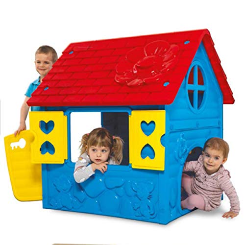 thorberg Spielhaus Kinderspielhaus blau-gelb-rot (Made in EU) Kinderhaus von thorberg
