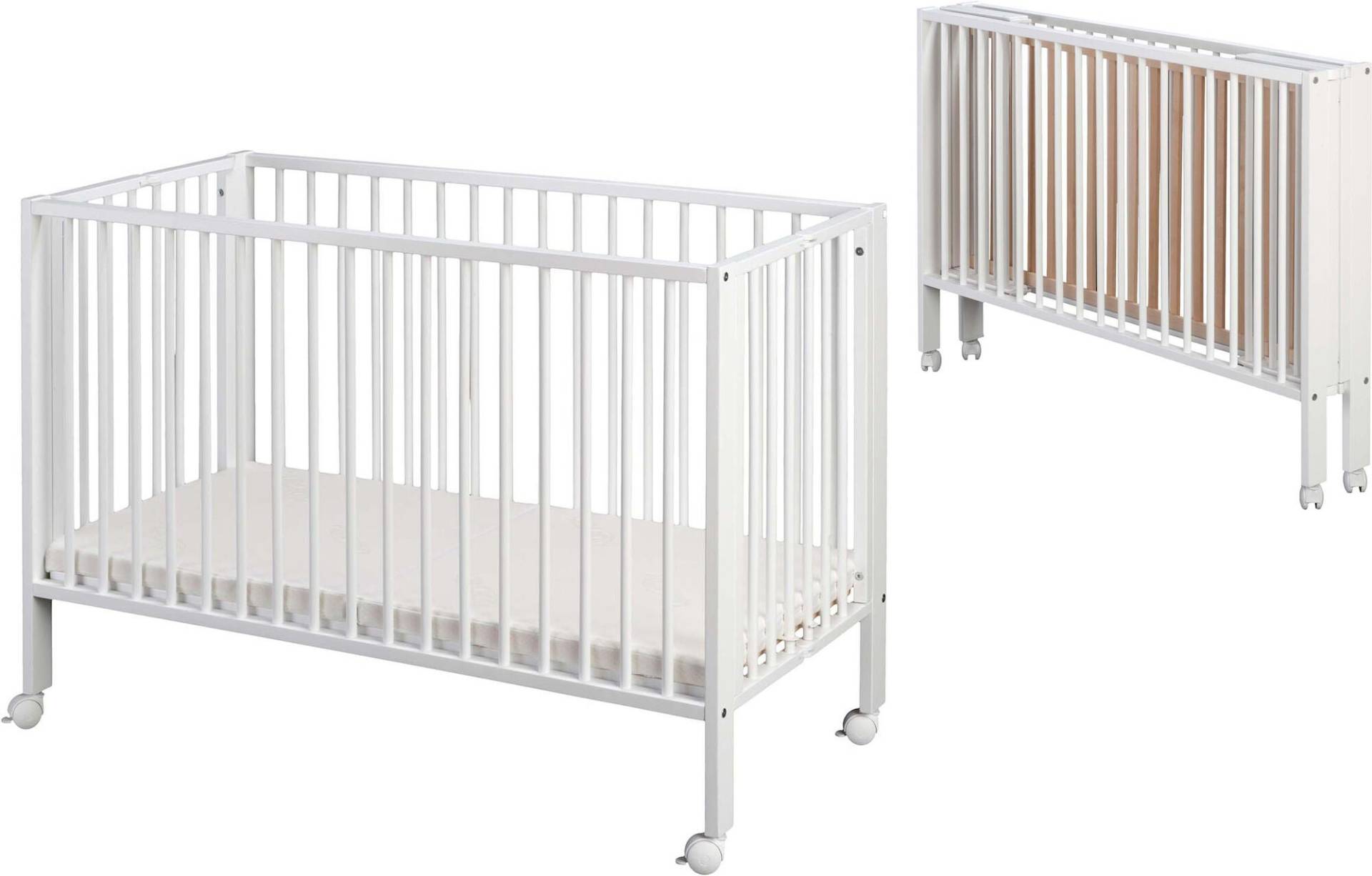 tiSsi Faltbar Babybett mit Matratze, Weiß tiSsi Faltbar Babybett mit Matratze, Weiß von tiSsi