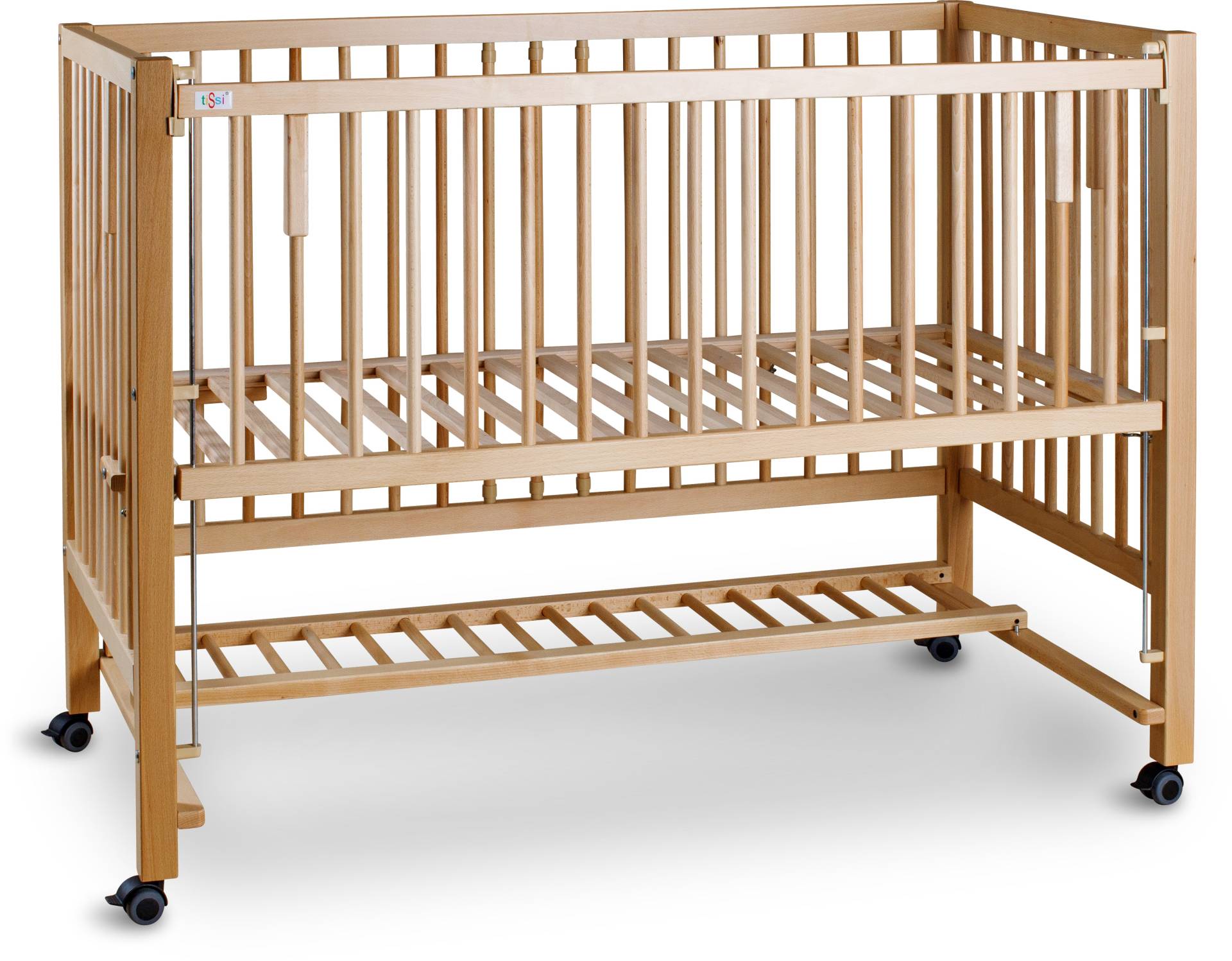 tiSsi XXL Beistellbett HAJO 120x60 cm, Natur tiSsi XXL Beistellbett HAJO 120x60 cm, Natur von tiSsi