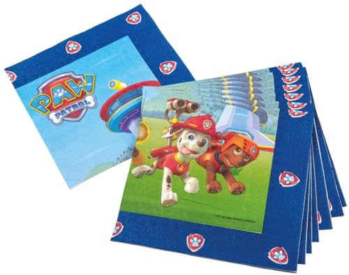 tib 19702 Paw Patrol Servietten, 3-lagig, 20 Stück, 33 x 33 cm, mehrfarbig tib 19702 Paw Patrol Servietten, 3-lagig, 20 Stück, 33 x 33 cm, mehrfarbig von tib