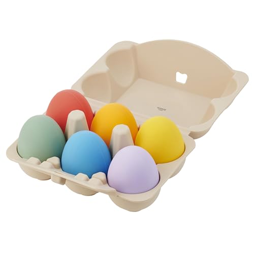 tickit SiliSoft Sensorik-Eier – 6 Eier mit weicher Silikon-Eierschachtel für sensorisches Spiel und frühes Lernen, Rainbow tickit SiliSoft Sensorik-Eier – 6 Eier mit weicher Silikon-Eierschachtel für sensorisches Spiel und frühes Lernen, Rainbow von tickit
