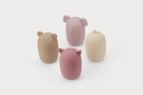 tickit Silisoft Animal Squirters 4 Animals, Soft Silicone Bath Toys with Water-Squirting & Sensory Shaker Features for Creative Play, Earth tickit Silisoft Animal Squirters 4 Animals, Soft Silicone Bath Toys with Water-Squirting & Sensory Shaker Features for Creative Play, Earth von tickit